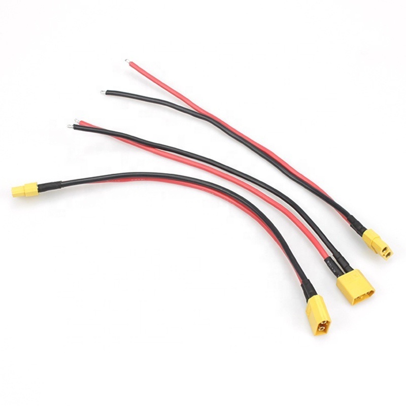 Wholesale customized 14awg Xt60 Connector Jst Plug Lipo Lithium Battery Connector Terminal Silicone Wire Harness