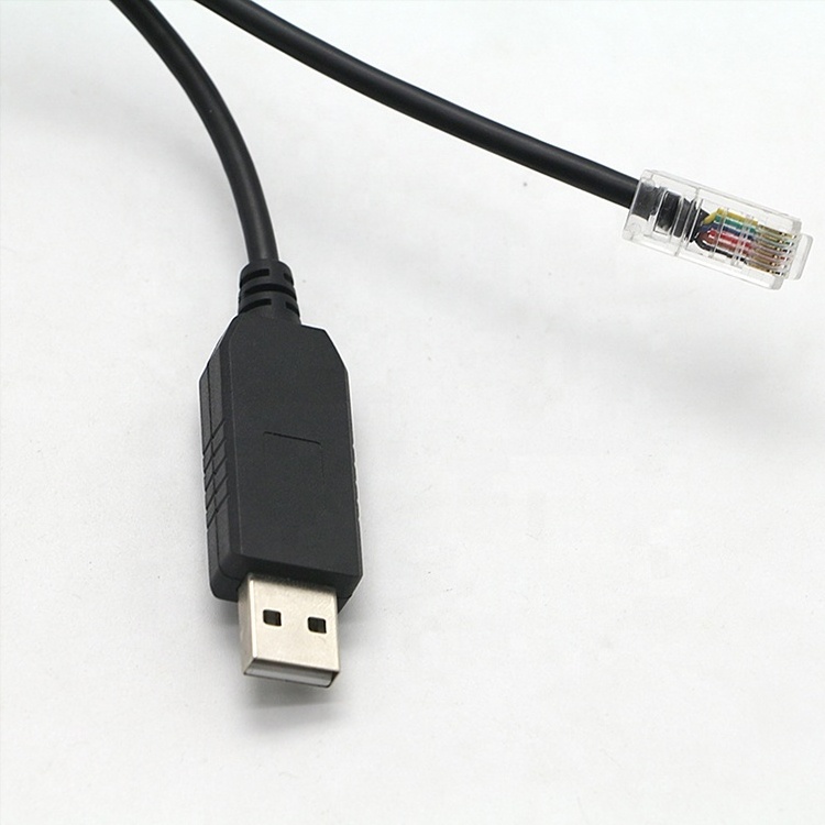 OEM Waterproof Ft230X Usb 2.0 A Rs485 Uart Ttl To Rs232 Rj11 Connector Pvc Converter Serial Port Pvc Black Cable