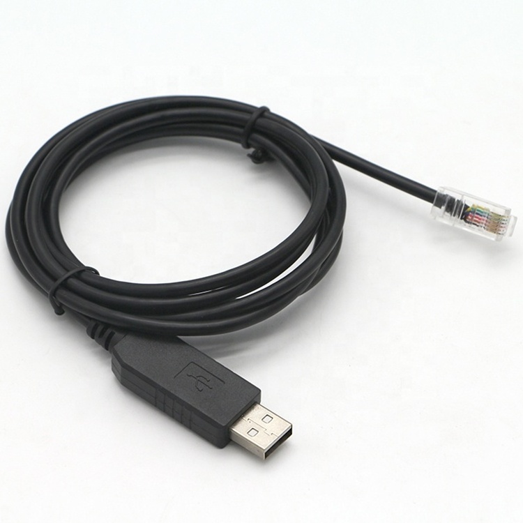 OEM Waterproof Ft230X Usb 2.0 A Rs485 Uart Ttl To Rs232 Rj11 Connector Pvc Converter Serial Port Pvc Black Cable