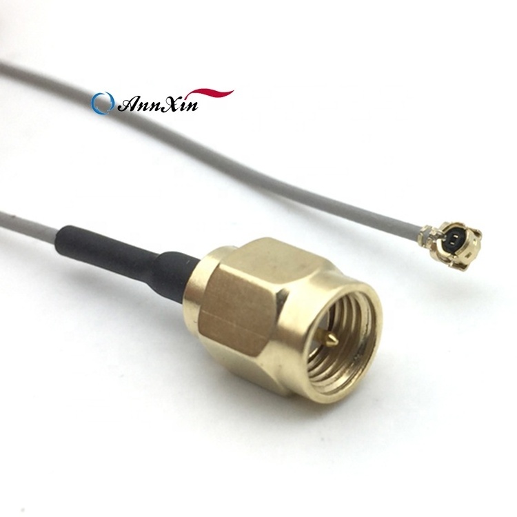 Sma Male To Ipex Ufl Male Connector Wire Mhf With Rf1.13 Grey Antenna Connector Coaxial Cable Assembly