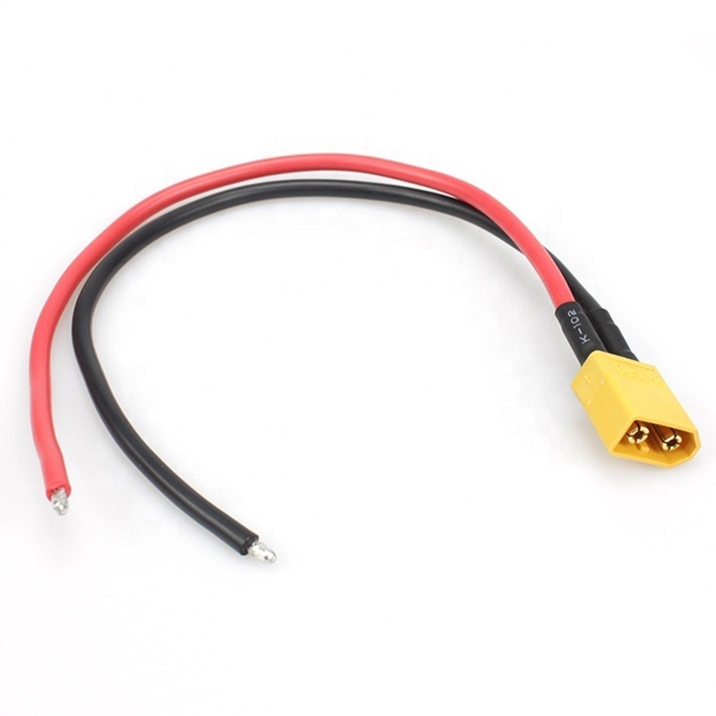 Wholesale customized 14awg Xt60 Connector Jst Plug Lipo Lithium Battery Connector Terminal Silicone Wire Harness