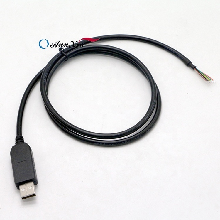 OEM Waterproof Ft230X Usb 2.0 A Rs485 Uart Ttl To Rs232 Rj11 Connector Pvc Converter Serial Port Pvc Black Cable