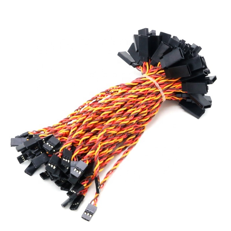 Custom Servo Extension Cable Lead Wire 15Cm 3 Pin Cord Jr Male To Female Wire Harness Cable Assembly