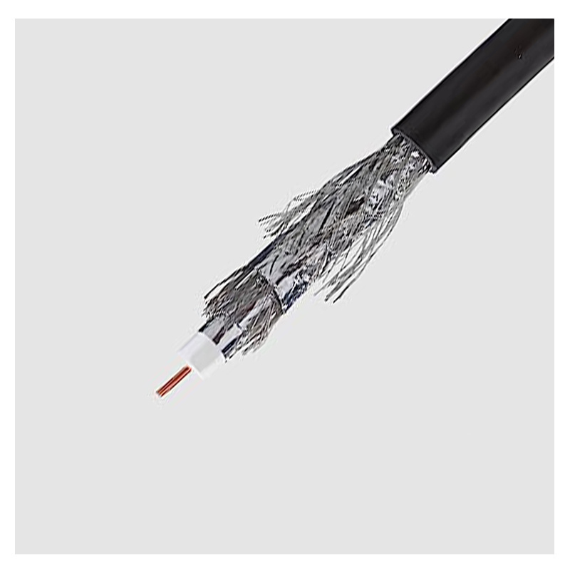 Higi Quality Rg6 Quad Shield Coaxial Cable 75 Ohm Tv Antenna Cable Pal Male To F-Type Antenna Cable F Type Supplier