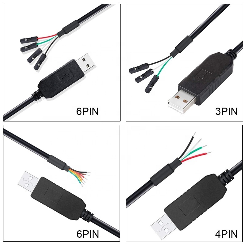 Ftdi Chipset Ttl-232R-5V-Aj Ttl-232R-3V3 232 Serial Ttl-232 Usb To Ttl Serial Converter Cable Adapter Ttl 232R 5V Ftdi Cable