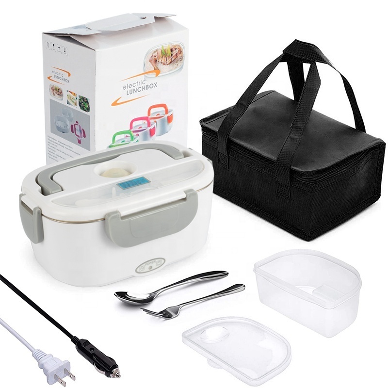 12v/110v/220v Customizable Electric Heating Lunch Box Leakproof Self Heating Bento Food Warmer Lunch Box