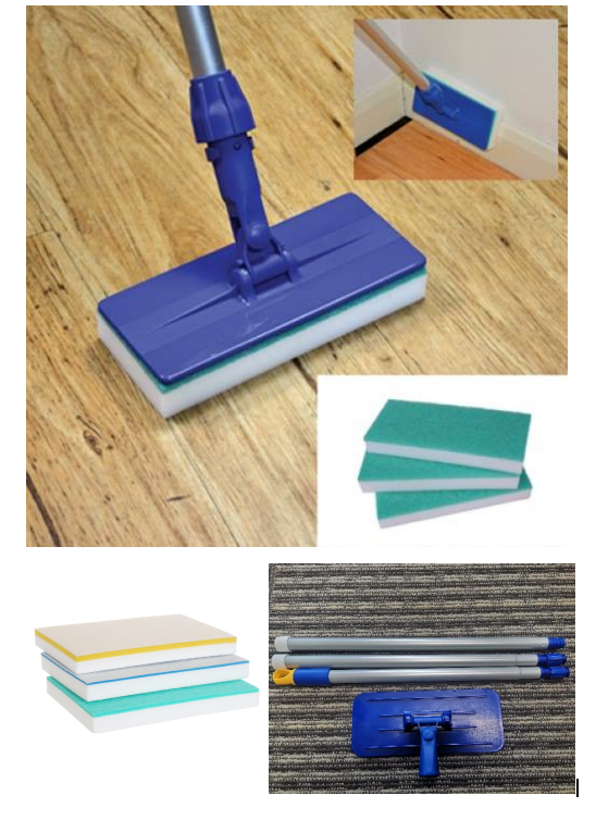 melamine handpad window cleaning brush head magic sponge to clean dust for Floor Baseboard Wall Cleaner