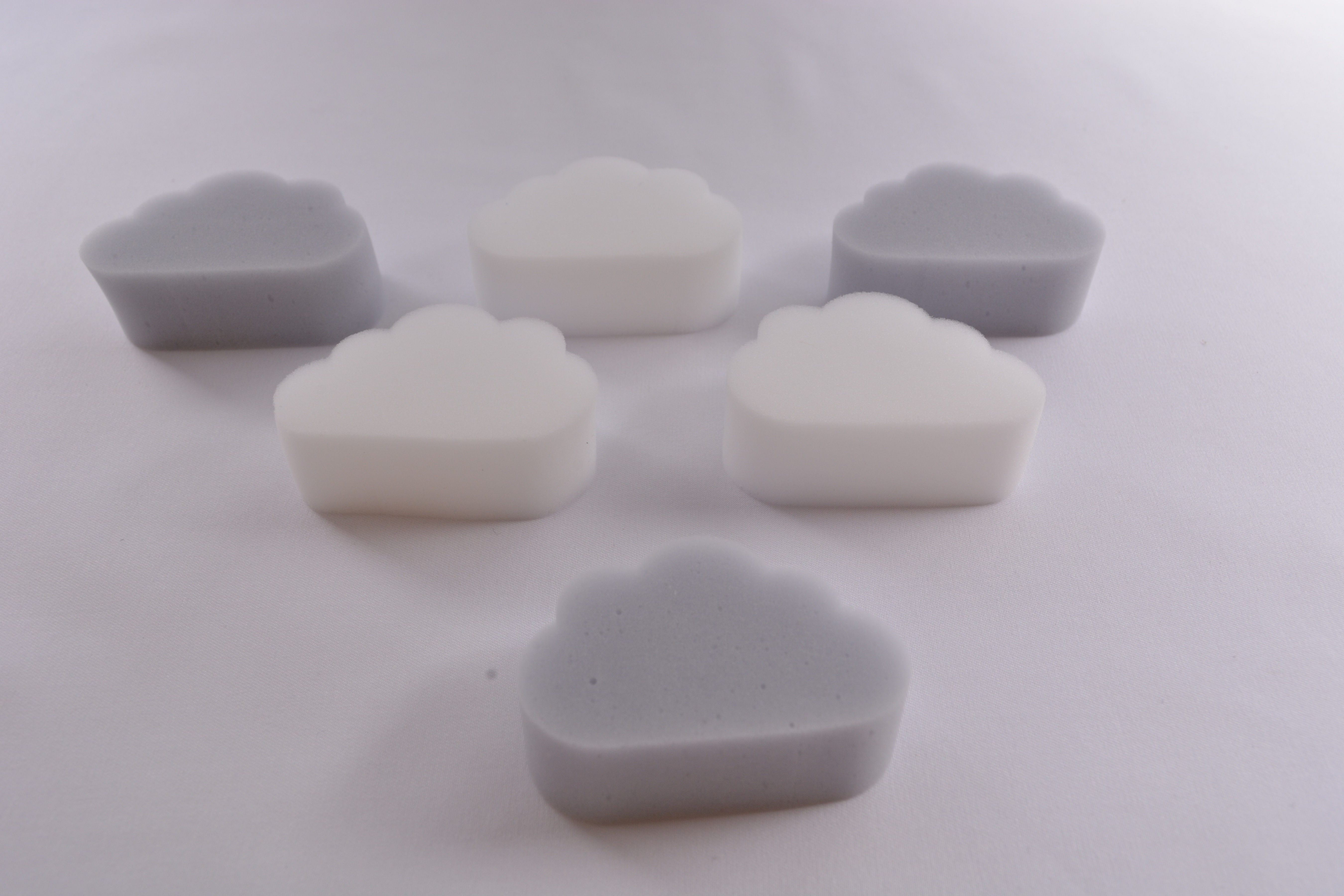 Cloud shape cleaning eraser sponge White magic sponge melamine foam