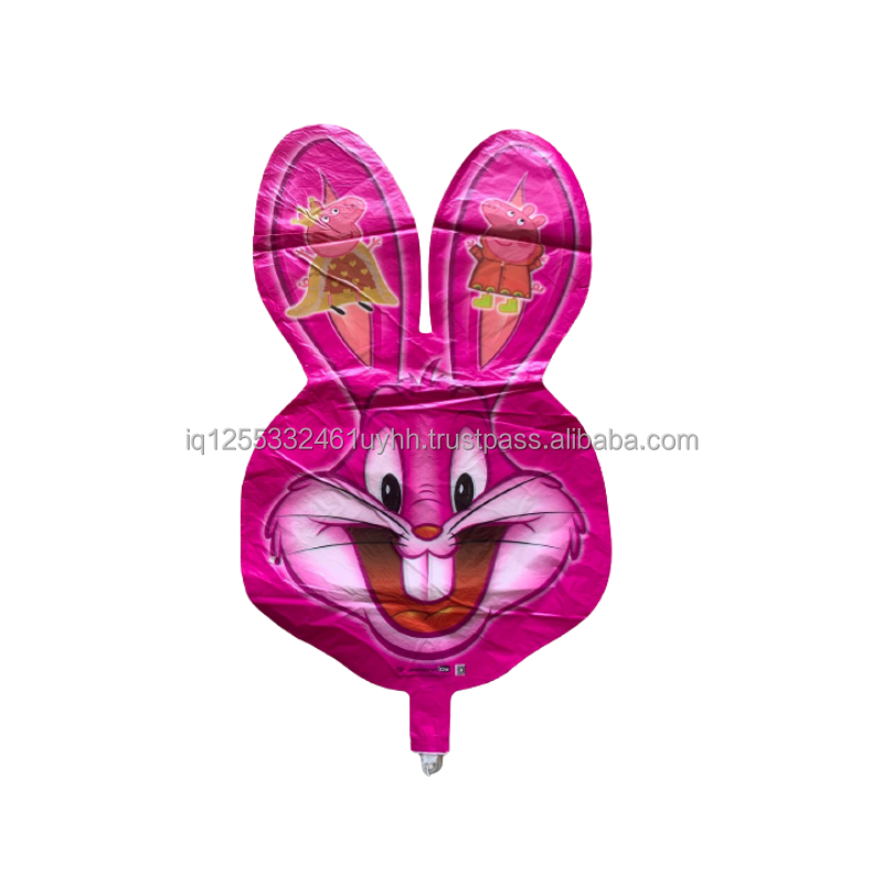 Blue Pink Cartoon Rabbit Party Wedding Decor Balloons Inflatable Foil Bunny Balloon for Kid Toy