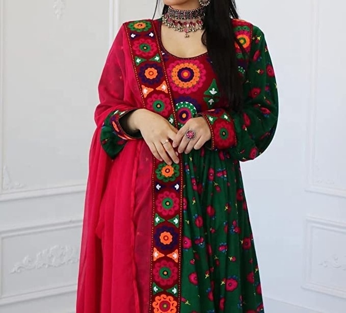 Afghan Kochi Handmade Dress/Clothes Full Embroidery Handwork Afghani Traditional Party Dress Afghan Pashtun Culture Dress Afghan