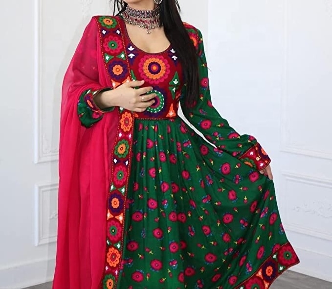 Afghan Kochi Handmade Dress/Clothes Full Embroidery Handwork Afghani Traditional Party Dress Afghan Pashtun Culture Dress Afghan