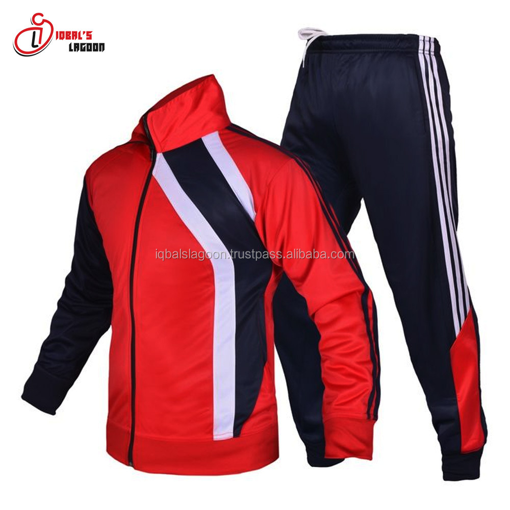 Sports Track Suit for Men | iqbal's lagoon Blue & Black Polyester Tracksuit for Men