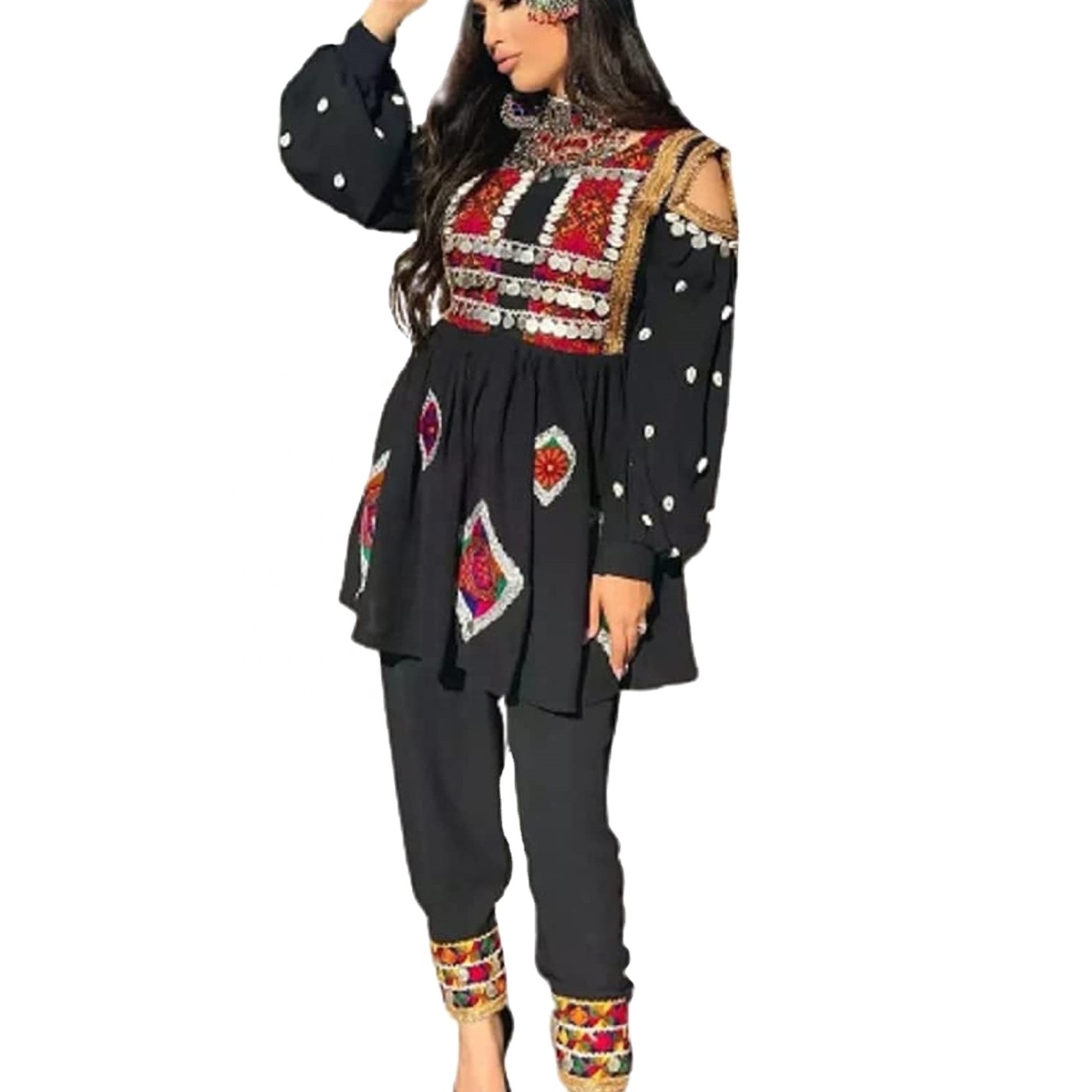 Afghan Kochi Handmade Afghan Traditional Dress for party Afghan Pashtun dress Afghani beautiful dress 2023