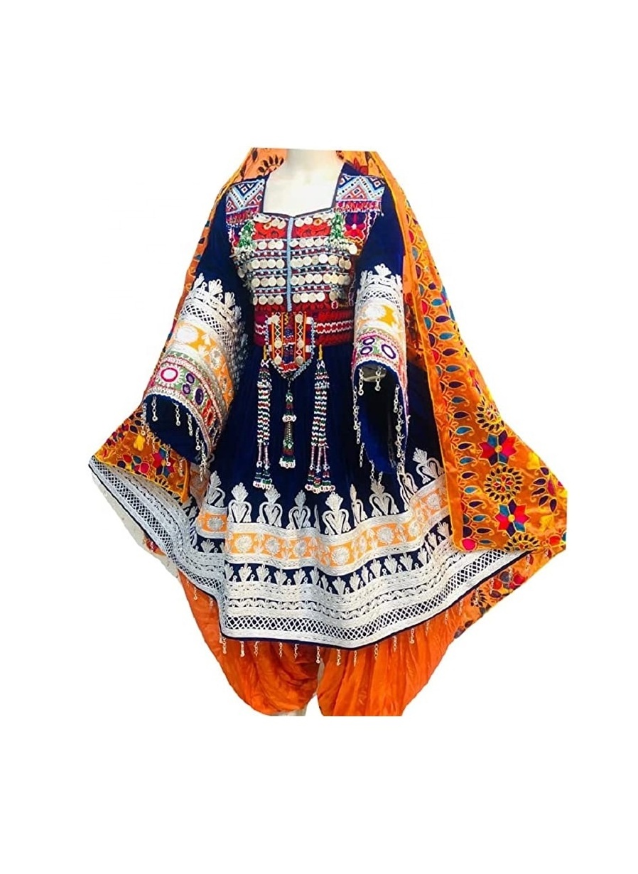 Afghan Kochi Handmade Dress Full Embroidery Handwork Afghani Traditional Dress Afghan Culture Dress Hot Selling 2023