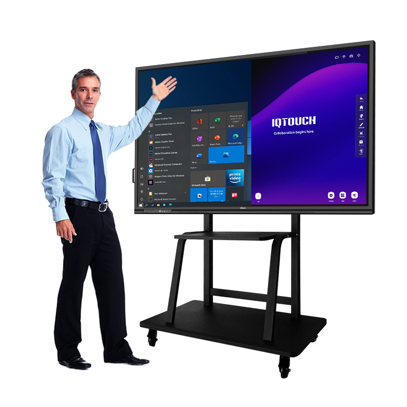 Education Android and Windows System Smart Board Class Whiteboard Interactive Flat Panel Display 75 inch