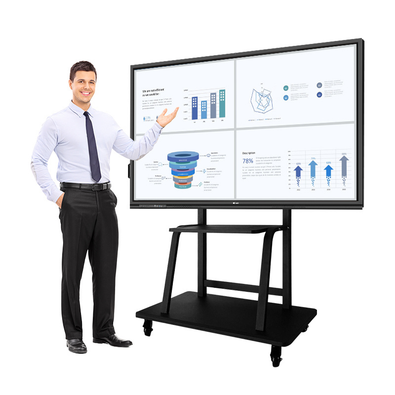 Education Android and Windows System Smart Board Class Whiteboard Interactive Flat Panel Display 75 inch