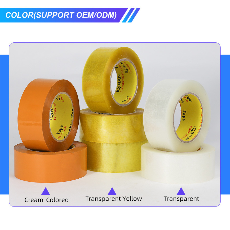 High quality Bopp adhesive super carton packaging tape opp packing tear tapes