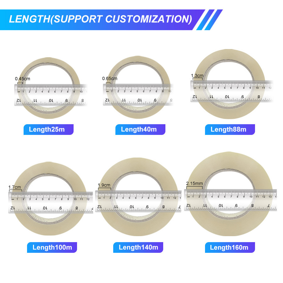 High quality Bopp adhesive super carton packaging tape opp packing tear tapes