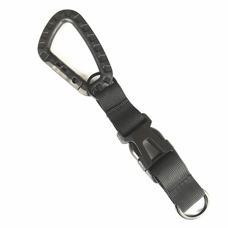 QIYU Tactical Molle Belt Carabiner Backpack Bag Hook Buckle Strap Clip