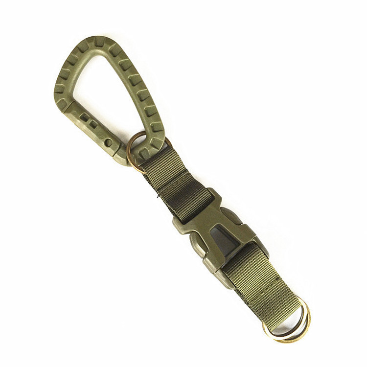 QIYU Tactical Molle Belt Carabiner Backpack Bag Hook Buckle Strap Clip