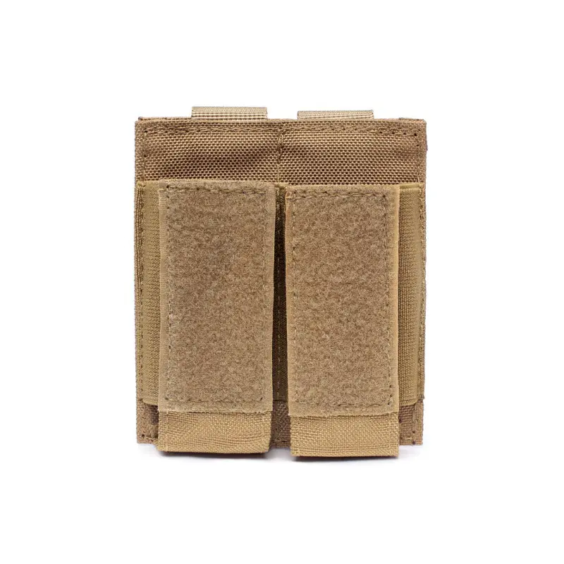 Tactical Double Gun Magazine Pouch with Front Loop Panel Molle Tool Cartridge Holder Mag Pouch