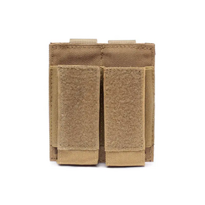 Tactical Double Gun Magazine Pouch with Front Loop Panel Molle Tool Cartridge Holder Mag Pouch