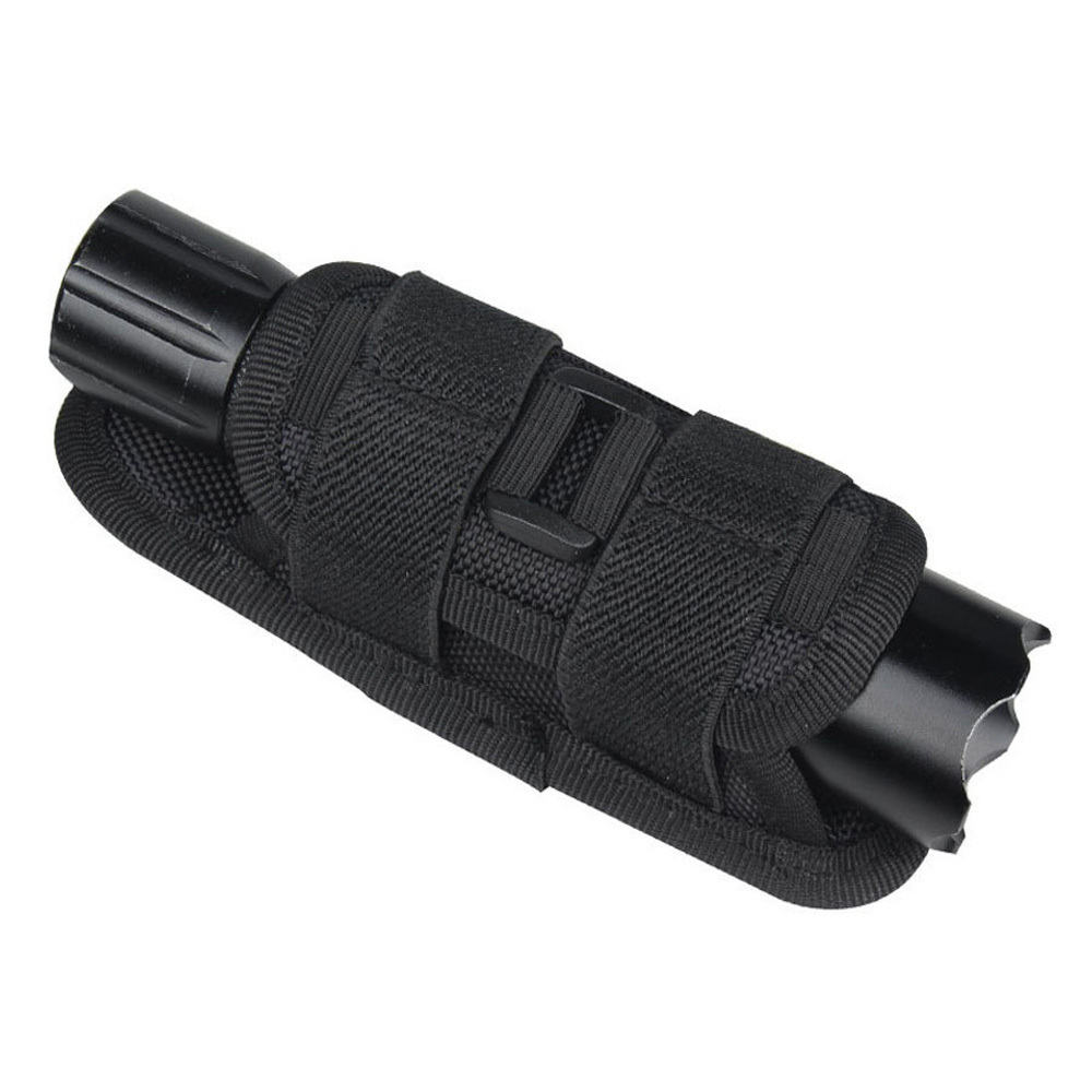 Tactical Heavy Duty Belt Flashlight Holder Tactical Molle Pouch With 360 Degrees Rotatable Clip Flashlight Holster