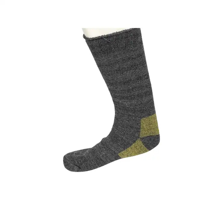 High Quality Classic Comfort Army-Inspired Ribbed Knit Wool Socks for Enduring Style Custom Packing