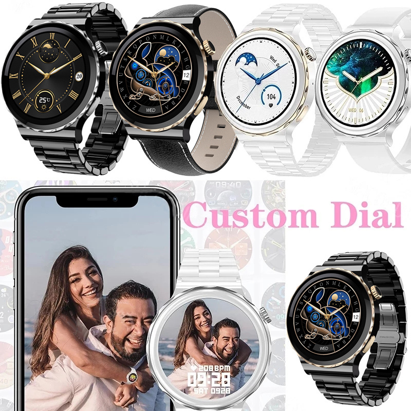 Bluetooth Call Smart Watch Men Women 1.32inch 360*360 HD Screen Ladies Smartwatch Blood Pressure Men's Watches for Huawei iphone