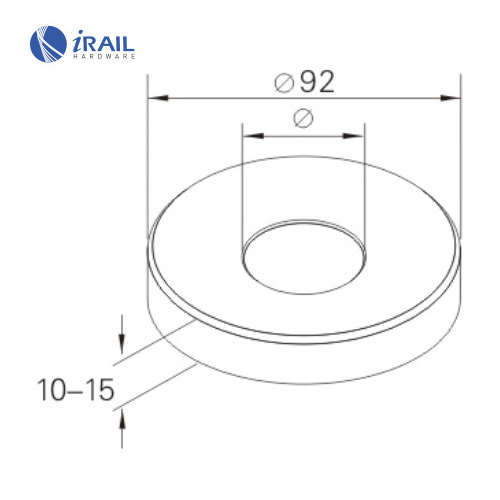 handrail decorative cover post base cover stainless steel handrail round base plate flange cover for railings