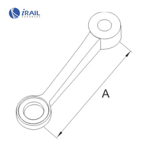 180 degree stainless steel point fixed glass wall spider fittings with 1 arm length 200mm