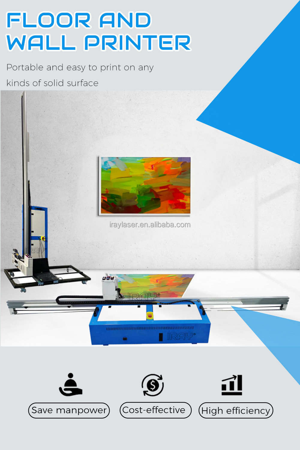 Automatic UV Painter Drawer CMYK+W Ground Graffiti Ink Printer Machine