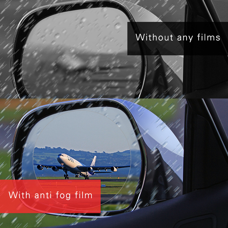 Auto Rearview Anti Fog Film Waterproof PVC Film Rainproof Mirror For Car