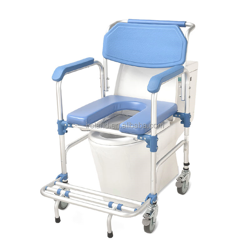 Best Sellers Elderly Use High Quality Commode Wheelchair Cost-effective Toilet Folding Potty Chair With Toilet Commode