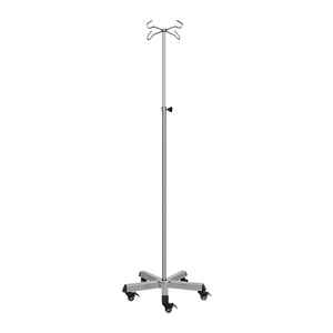 Movable Infusion IV Pole Drip Stand with stainless steel material for Hospital