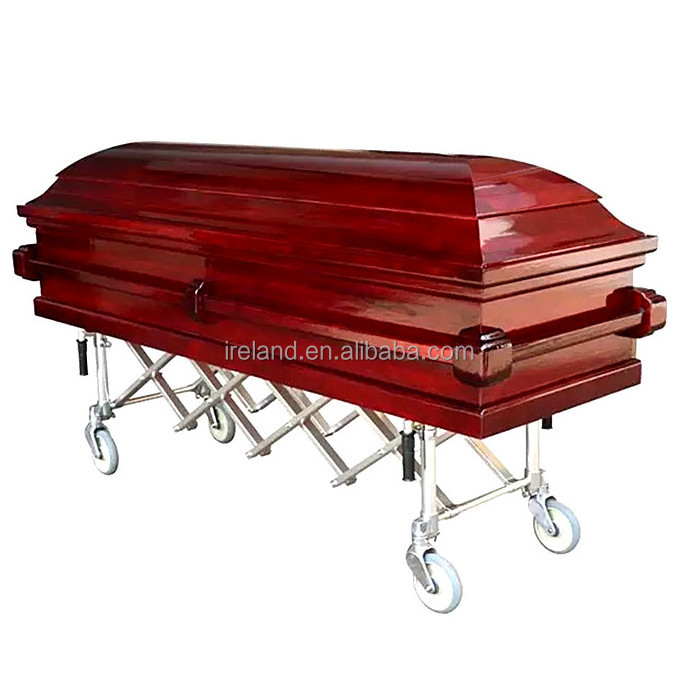 Factory Price Dead Body Coffin Cart Church Trolley Folding Coffin Trolley for sale