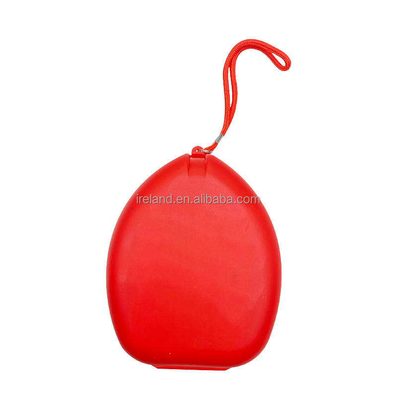 Emergency Disposable Cpr Face Shield Mask For Breathing With One-way Valve And Customized Logo