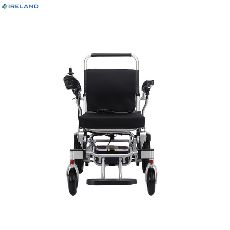 Portable Lightweight Light Fully Automatic Folding Remote Control Electric Beach Wheelchair For Adults