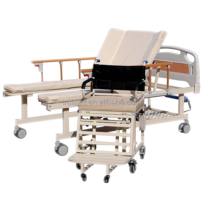 New Arrival Manual Nursing Bed Wheelchair Hospital Bed With Toilet For The Elderly