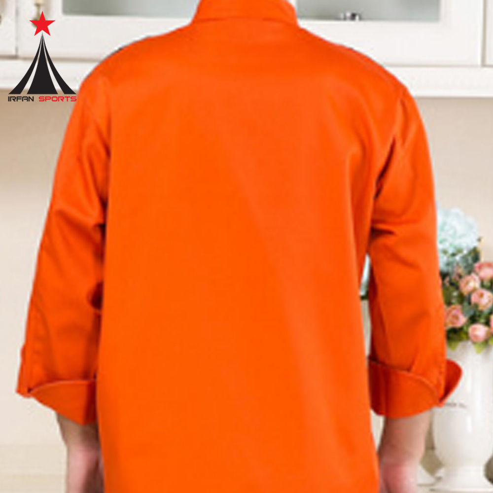 New Sale Chef Jacket Elegant Rim Design Cook   Jacket with Pocket Uniforms For Kitchen Canteen   Hotel