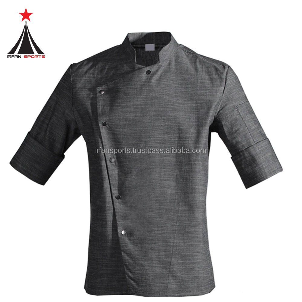 Latest designs Chef Uniforms With Custom Style & Logo For Restaurant Bar Waiter Hotel Staff Uniform