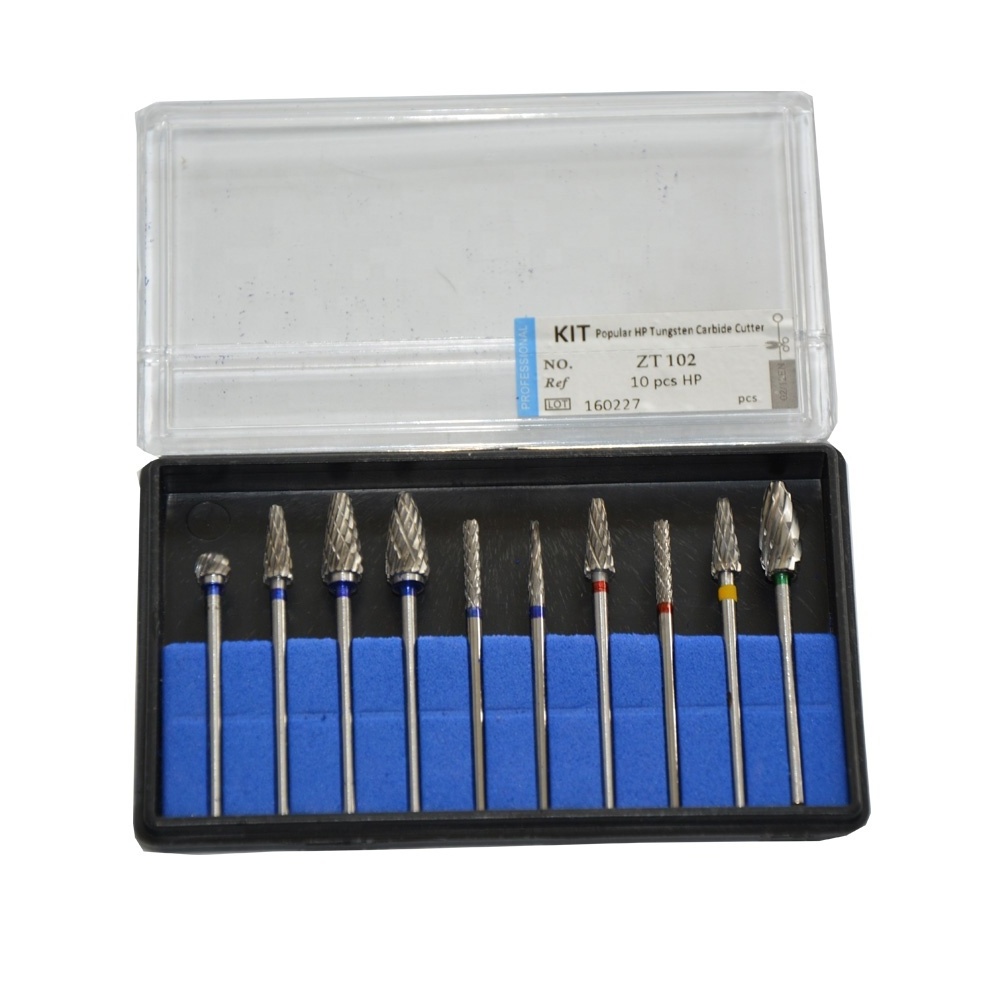 carbide burs for polishing aCrylic metal and jewelry with cross cut