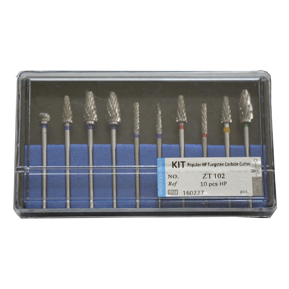 carbide burs for polishing aCrylic metal and jewelry with cross cut