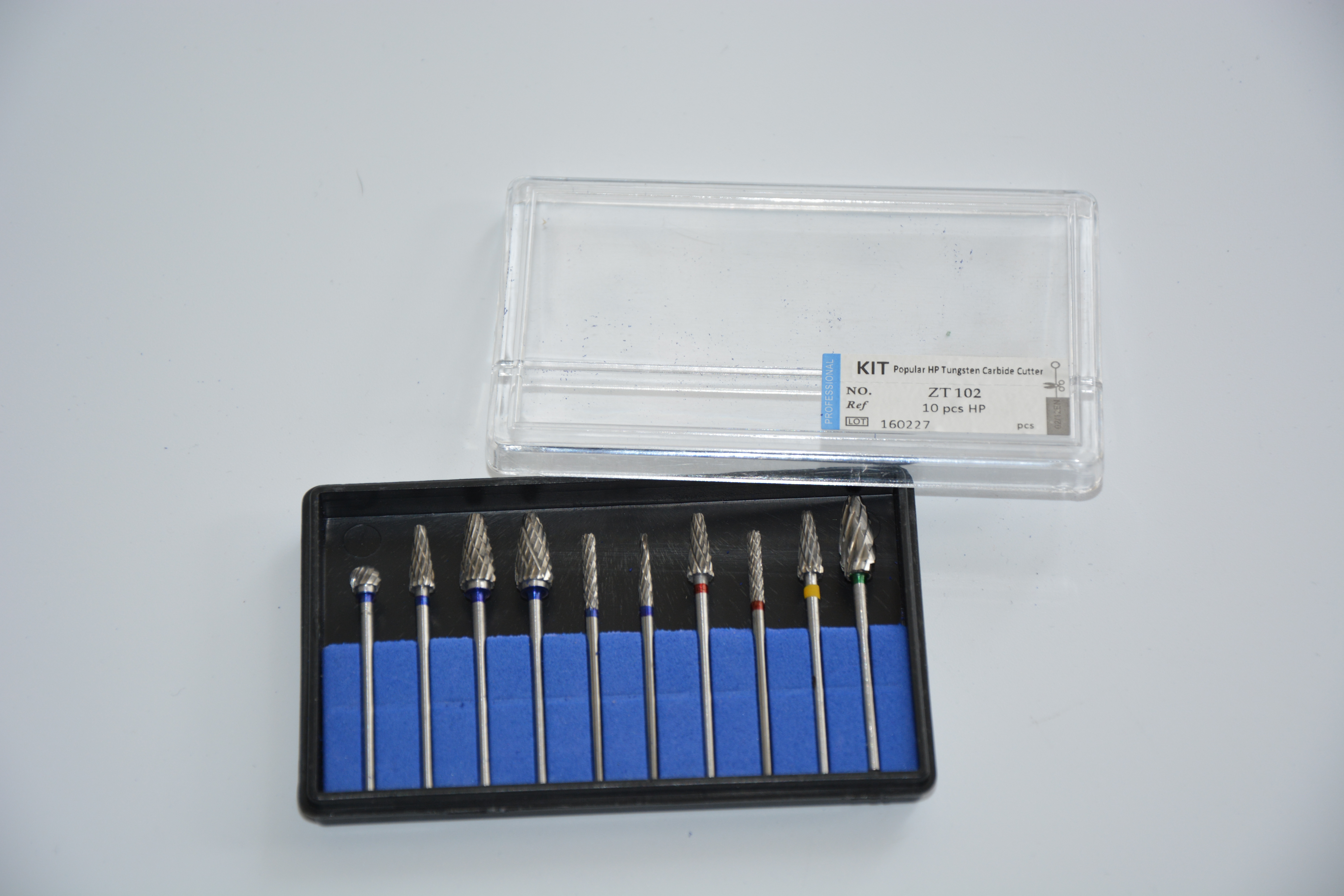 carbide burs for polishing aCrylic metal and jewelry with cross cut