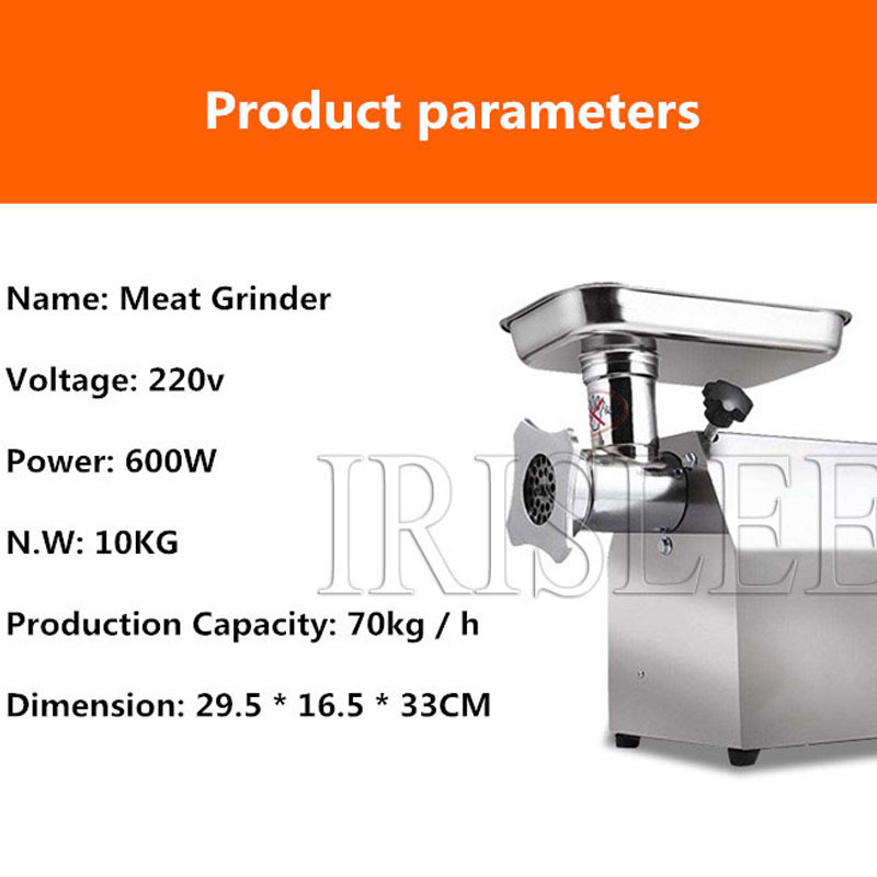 Commercial Stainless Steel With Meat Grinder 70kg/h Electric Sausage Maker