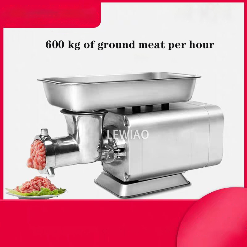 Electric Meat Grinder 120kg/h Commercial Food Processor Sausage Filler Beef Chopper Heavy Duty Home Meat Mincer