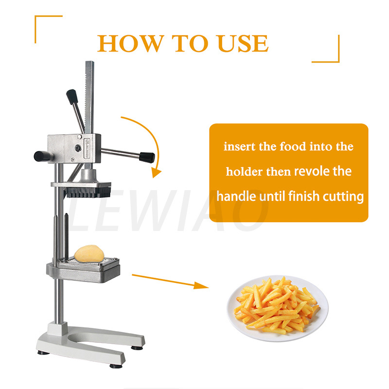 Stainless Steel For Mashed Potato Super Long French Fries Squeezer Presser Commercial Manual Fries Extruding Machine