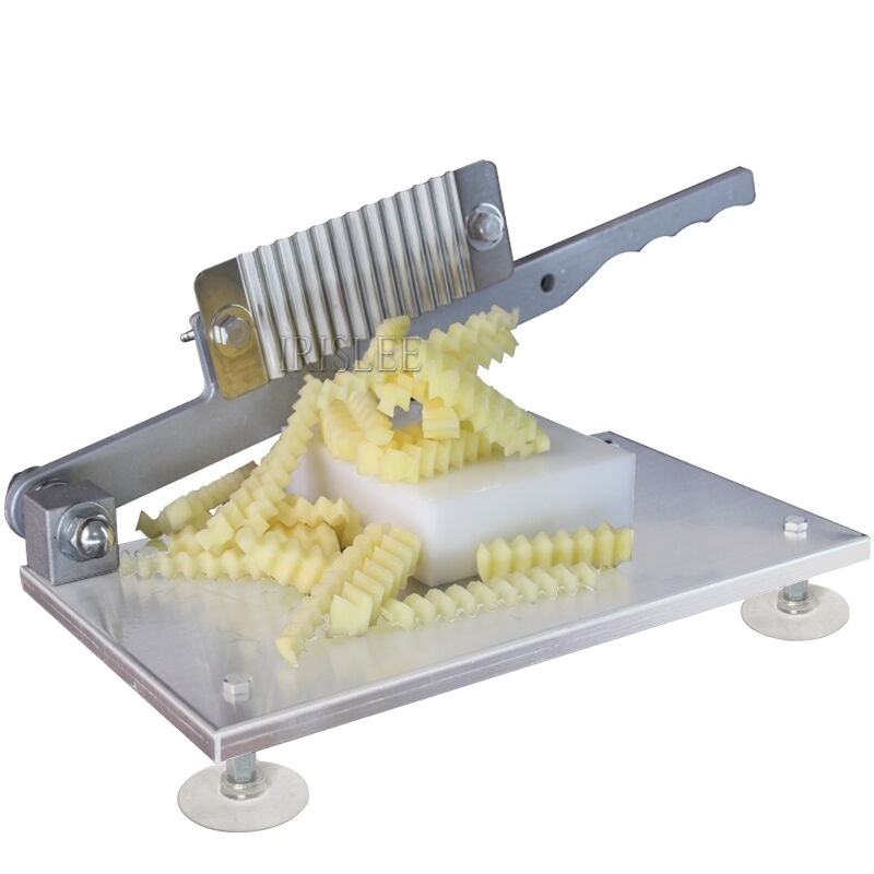 Potato French Fry Cutter Stainless Steel Serrated Blade Slicing vegetable Fruits slicer Wave Knife Chopper Kitchen Accessories