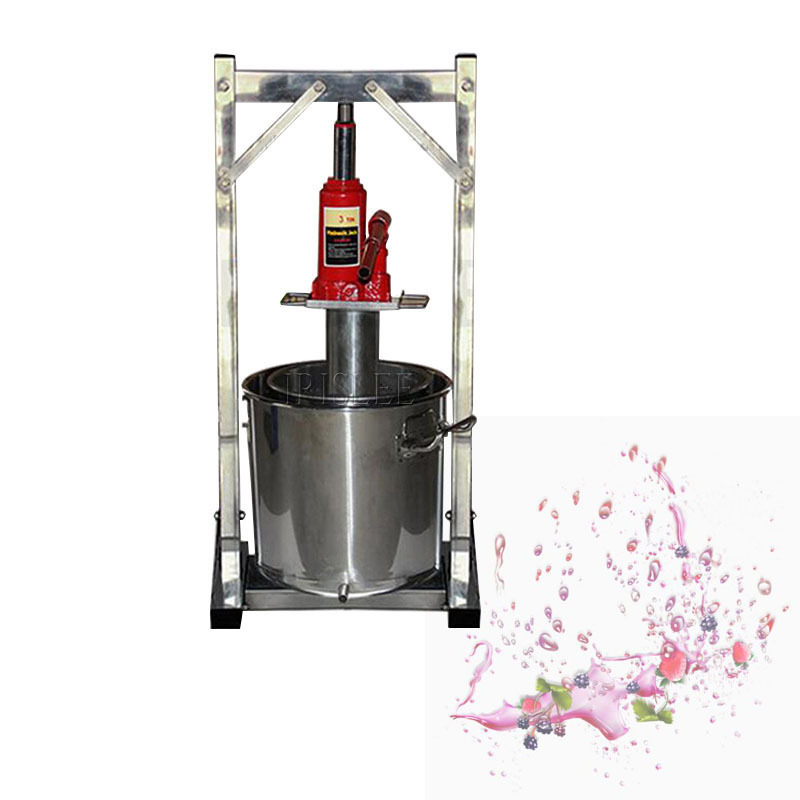 12L Capacity Commercial Fruit Juice Cold Press Juicing Machine 304 Stainless Steel 2T Jack Manual Grape Pulp Juicer Machine