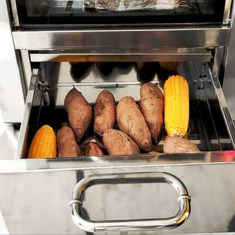 2500W Baked Sweet Potato Oven Electric Intelligent Grilled Potato Corn Oven Commercial Roasted Sweet Potato Baked Corn Machine